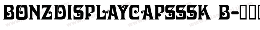 BonzDisplayCapsSSK B字体转换